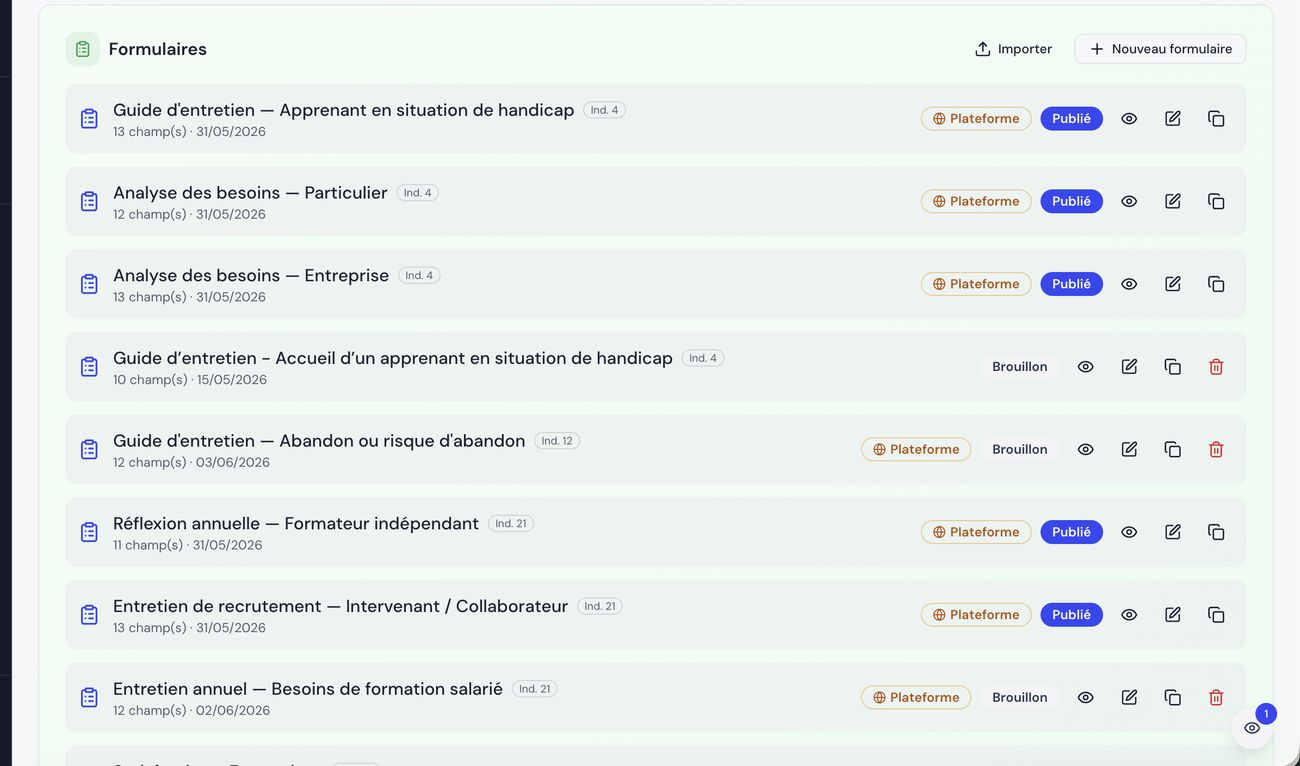 Génération automatique des convocations et attestations dans Formiva